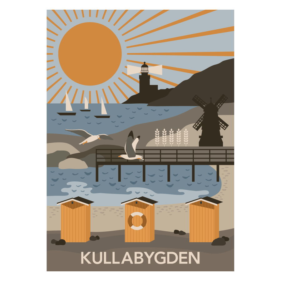 Kullabygden poster Lera 50x70 cm