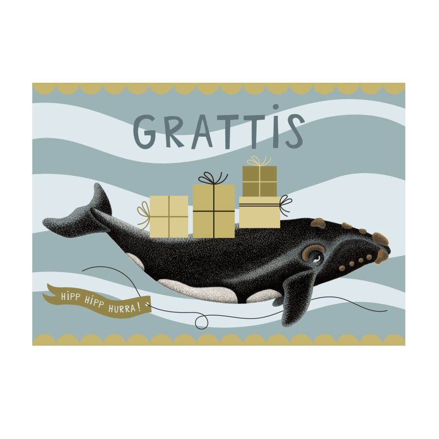 Val - Grattis Vykort A5