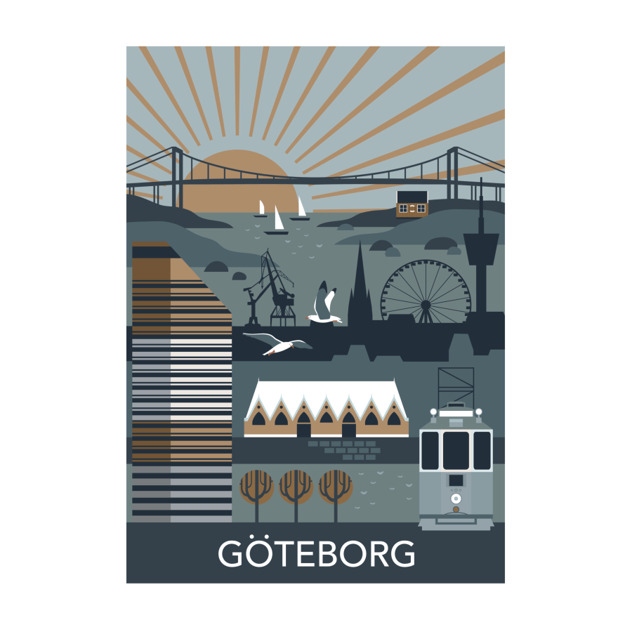 Göteborg poster 50x70 cm