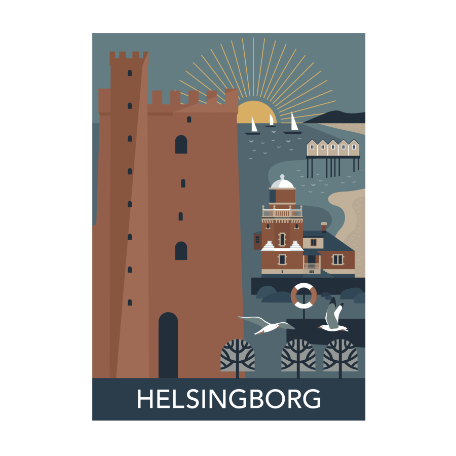 Helsingborg poster 50x70 cm