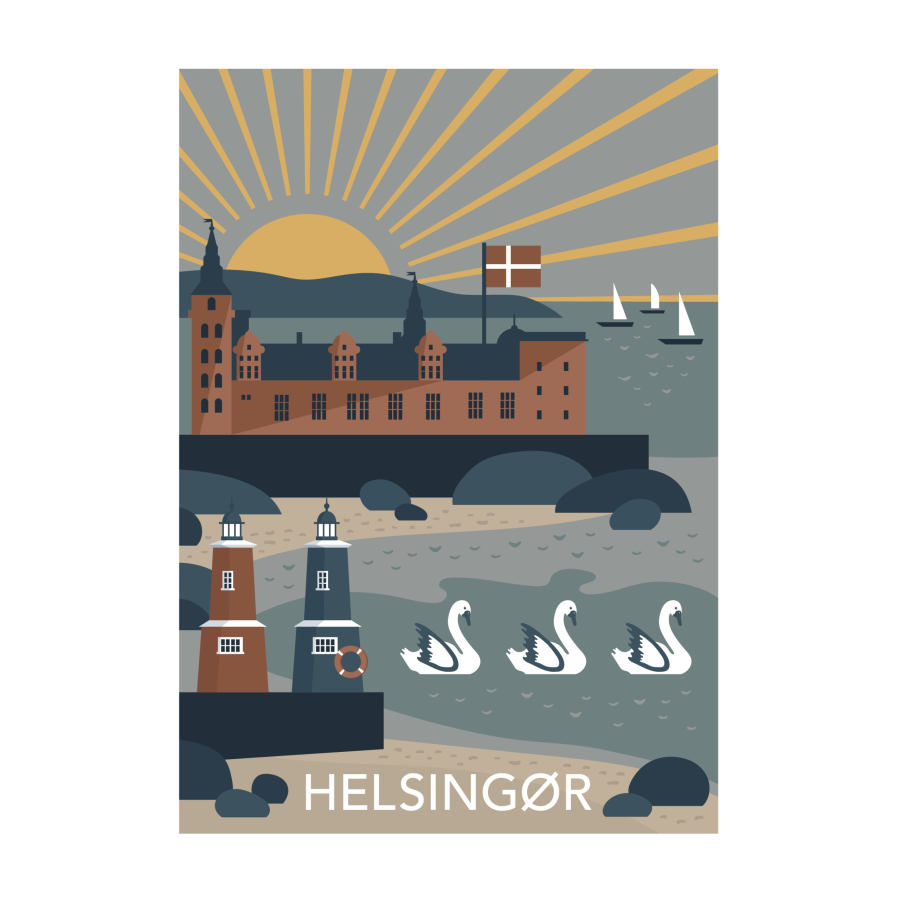 Helsingør Vykort A5
